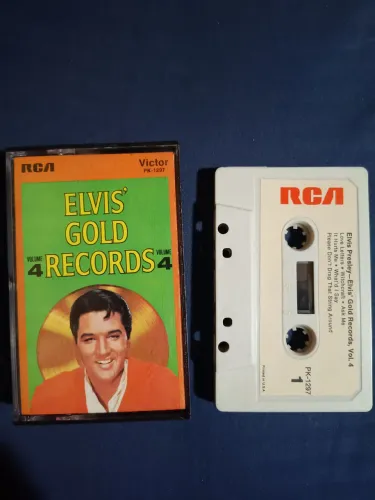 Fita K7 Elvis' Gold Records Volume 4 Original Testada Funcionando