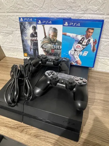 PS4 FAT COMPLETO NOVINHO 