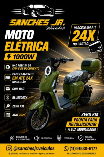 Moto Elétrica Angie AG 08 2026 - 0KM