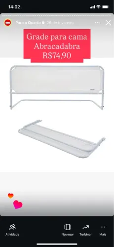 Grade para cama 