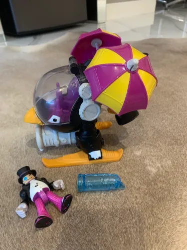 Brinquedo Imaginext Penguim Helicoptero+boneco original batman