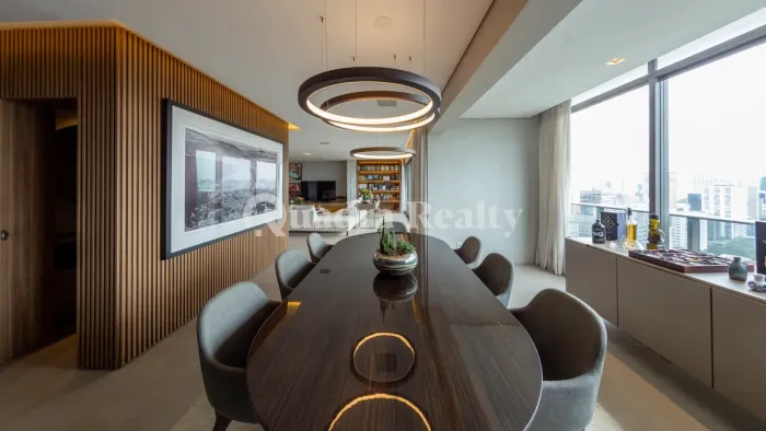 Apartamento mobiliado e decorado no V House Faria Lima
