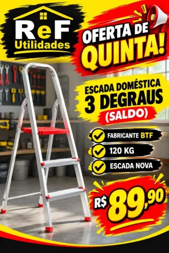 Escada Doméstica 3 Degraus (SALDO)