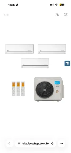Ar condicionado tri split 3x9.000 MIDEA