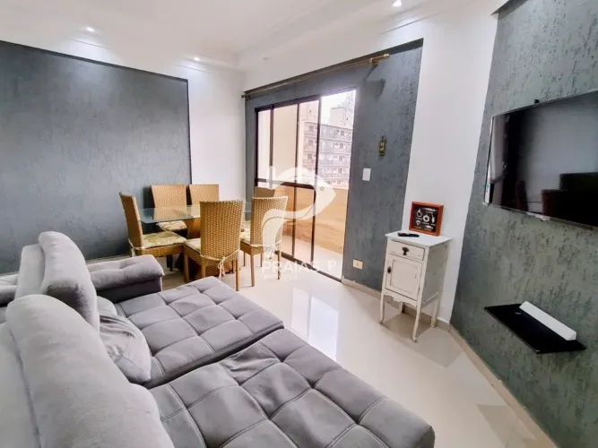 Apartamento com vista para o mar, 1 dormitório, Enseada, Guarujá