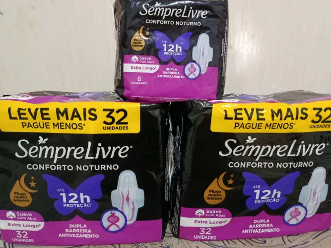 Absorvente sempre livre conforto noturno