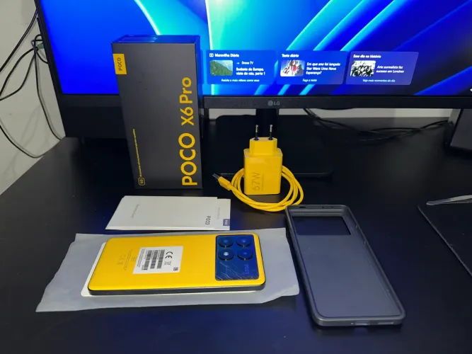 POCO X6 Pro 256GB, 8GB RAM GLOBAL (Yellow Version em Couro Vegano)