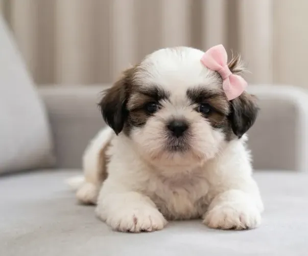 Filhotes legítimos de Shih Tzu/ Shitzu bem peludinhos com pedigree macho e fêmea SP