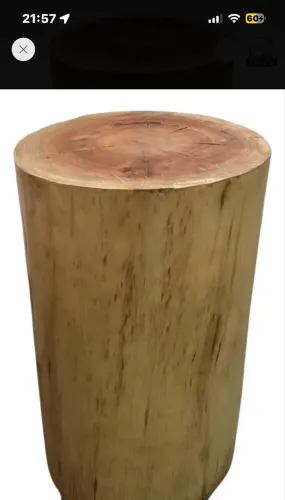 Banco Mesa Tora De Madeira Tronco Árvore Decorativo Cm