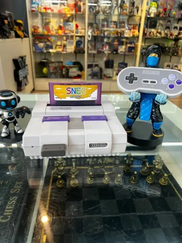 Super Nintendo SNES + Cartucho Multi Jogos + Controle 8BitDo sem fio