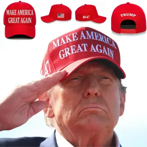 Kit Máscara 3D + Boné Donald Trump Make América Great Again Presidente EUA-Produto novo