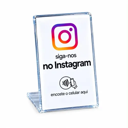 Placa NFC Instagram | Acesso Rápido