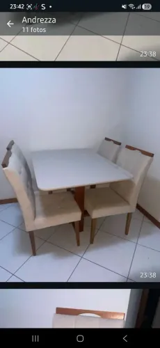 Mesa e 4 cadeiras