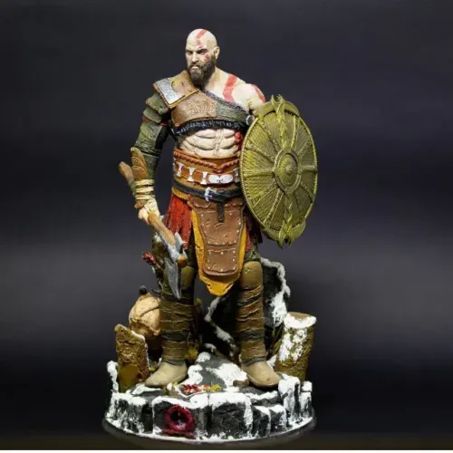 Estátua Kratos - God of War - Escala 1/10 - Custom