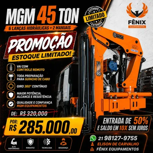 Munck 45 Ton em Promoção.