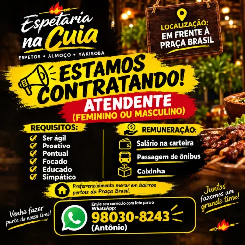 VAGA DE EMPREGO ATENDIMENTO 