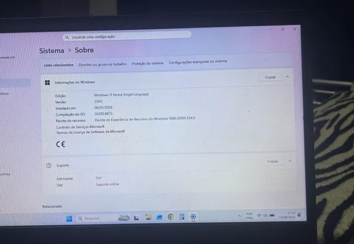 Notebook Dell Inspiron 3501 4GB RAM