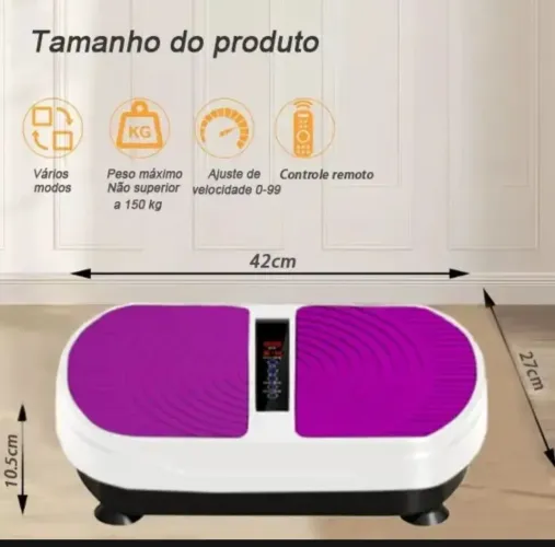 Plataforma Vibratoria Power Musculação E Queima De Gordura