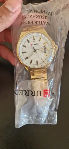 Relogio Curren dourado