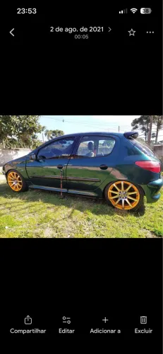 Aerofólio de FIBRA Peugeot 206/206
