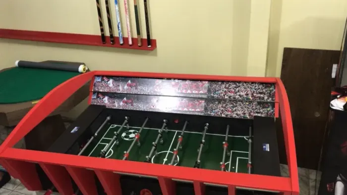 Totó / Pebolim Personalizado Estádio e Times de Futebol - BrinqueLazer