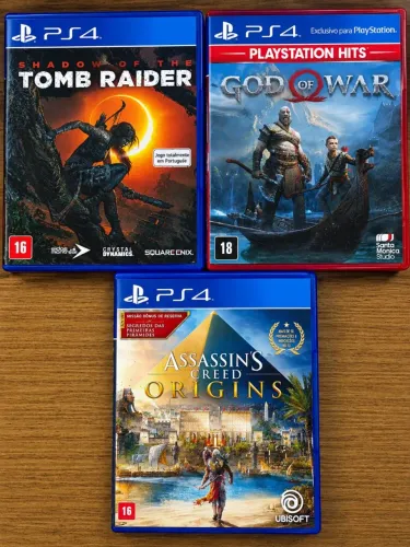 Lote de 3 jogos de PS4