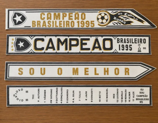 FAIXAS DE CAMPEÃO BRASILEIRO DE 1995 BOTAFOGO