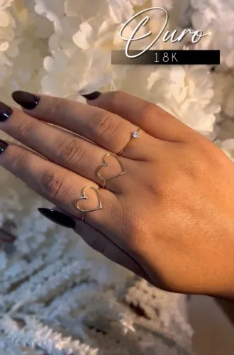 Anel ouro 18k