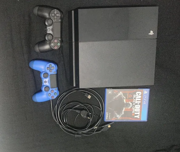 PS4+ 2 CONTROLE + JOGO