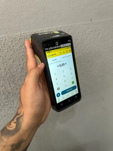Maquininha pagseguro moderninha smart, a mais top