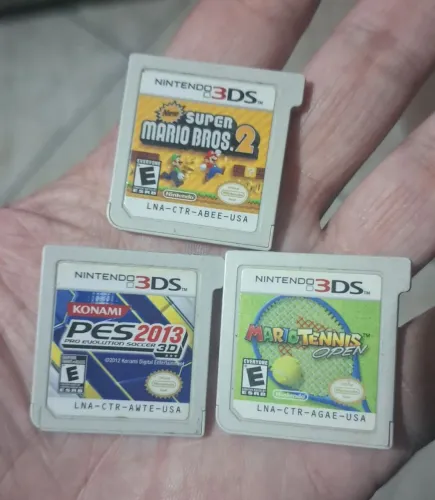 3 jogos nintendo 3ds apenas cartucho