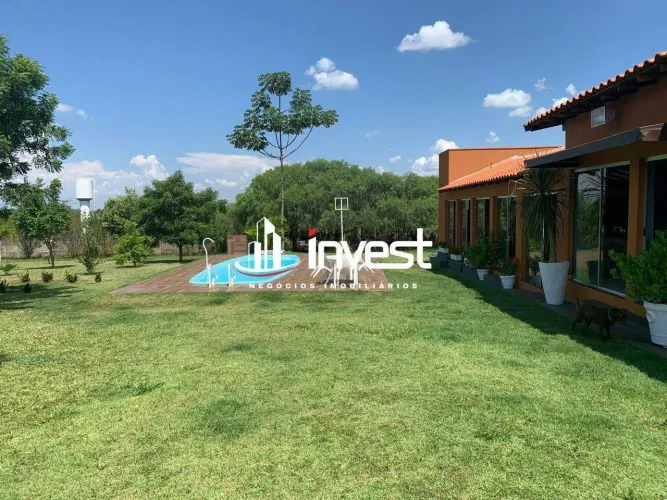 Chácara com Piscina, Espaço Gourmet e Churrasqueira em Chácaras di Carvalho, Uberaba - 500