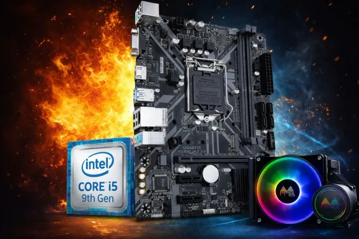 Kit Placa-mãe + Processador + Water Cooler + Gabinete