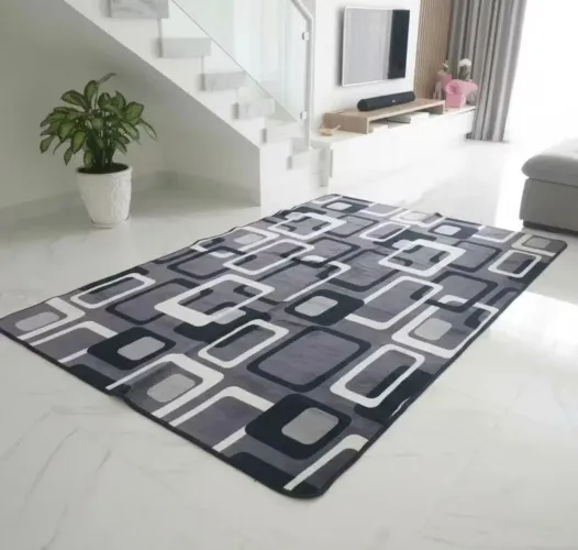 Tapete geométrico para sala