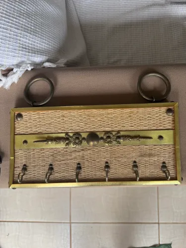 Porta-Chaves Decorativo Vintage com 6 Ganchos
