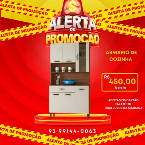 Armário de cozinha direto da fábrica em promoção