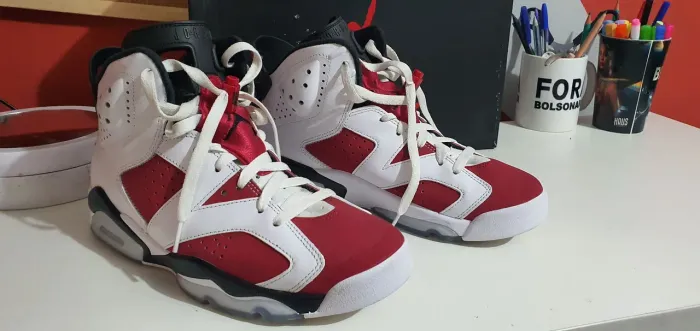 Jordan Carmine size 7,5 n°39 NEGOCIÁVEL!!!