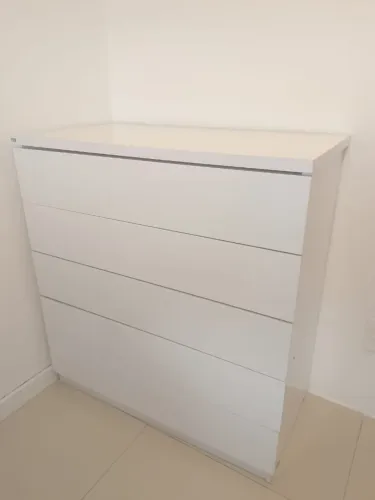 Cômoda 5 gavetas Premium branco