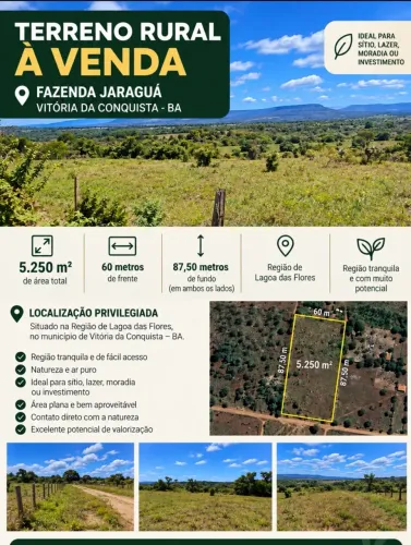 Terreno 5.250 m² à venda em Lagoa das Flores - Vitória da Conquista