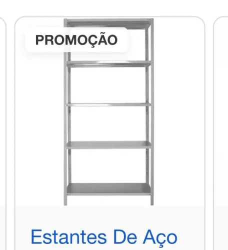 estante cinza a pronta entrega