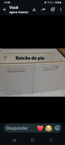 Balcão de pia de cozinha em PDF, 02 PORTAS