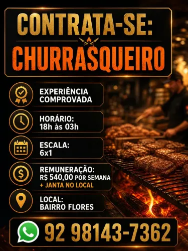 CHURRASQUEIRO URGENTE 