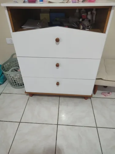 Cômoda Infantil com 3 Gavetas