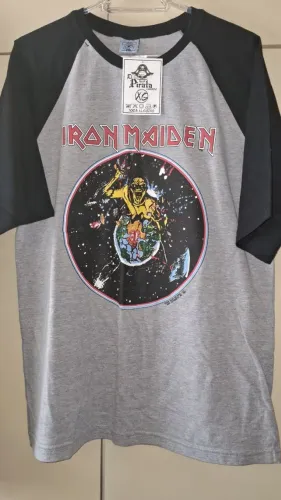 Camiseta Retro Iron Maiden World Piece Tour 83