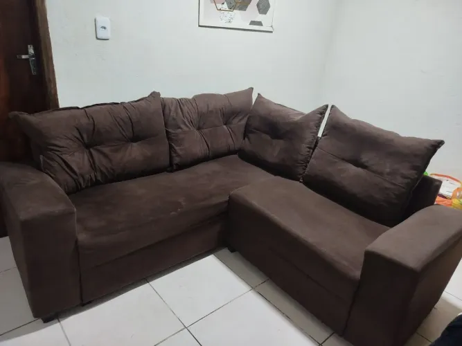 Sofá em L 