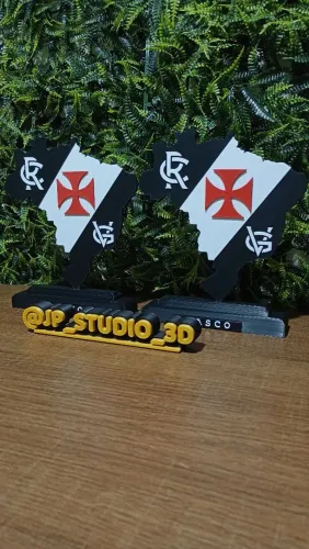 Kit 2 Placas Decorativas do Vasco da Gama Gigante da Colina