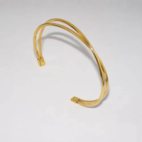 BRACELETE X FIO QUADRADO PRATA 1,5MM