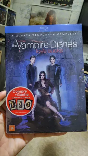 Blu-ray Diários De Um Vampiro Quarta Temporada Completa Lacrado 