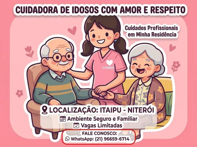 Cuido em minha casa.