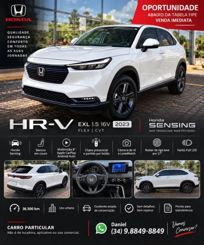 Honda HR-V EXL 1.5 Sensing 16V 5P Aut. 2023
